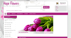 Desktop Screenshot of hopeflowers.net
