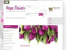 Tablet Screenshot of hopeflowers.net